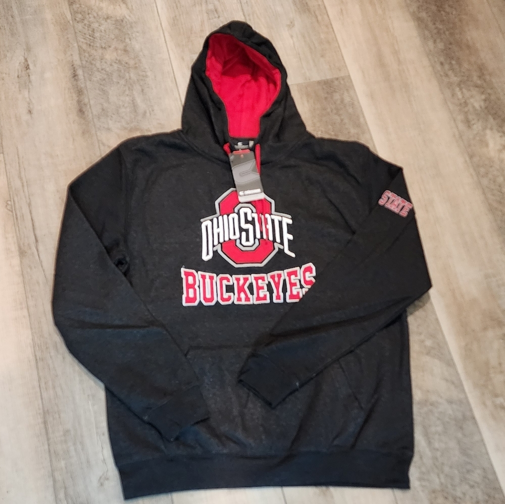Ohio State Buckeyes Football Hoodie Colosseum Black Sweatshirt